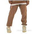 Autumn Solid Velvet Tracksuit Pants with Gunched Feet